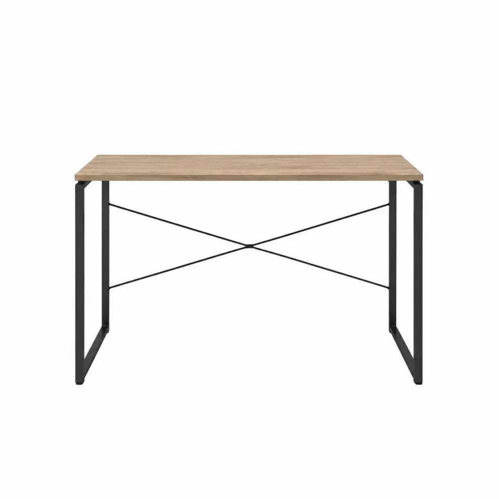 Scrivania rettangolare in legno e metallo 120x60x75 cm