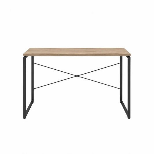 Scrivania rettangolare in legno e metallo 120x60x75 cm