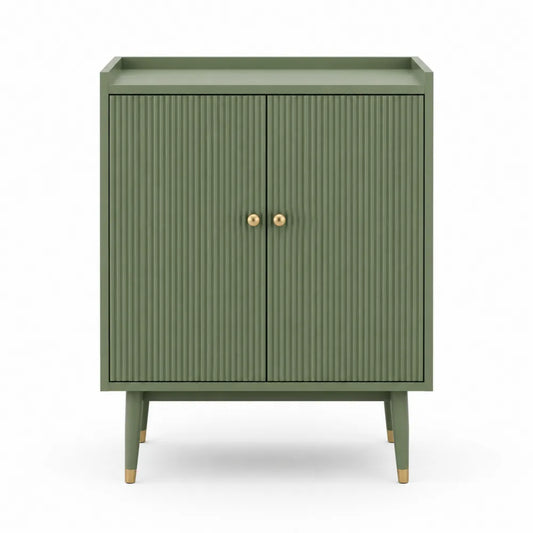 Credenza in legno verde a 2 ante 85x70x35 cm